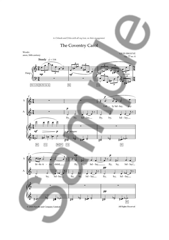 Giles Swayne: The Coventry Carol