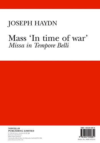 Joseph Haydn: Mass In Time Of War (Vocal Score Ed. Pilkington)
