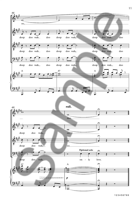 Louis Armstrong: We Have All The Time In The World (SATB/Piano)
