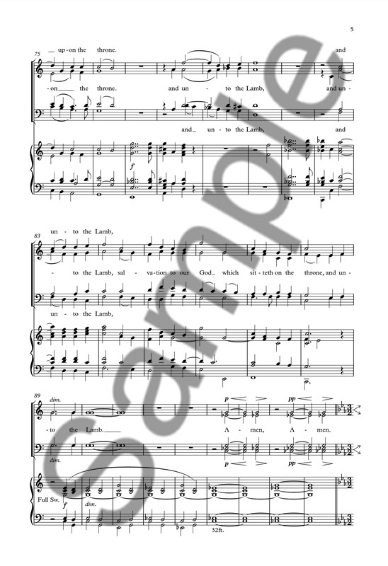 Charles V. Stanford: And I Saw Another Angel (SATB/Organ)