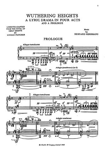 Bernard Herrmann: Wuthering Heights - Vocal Score