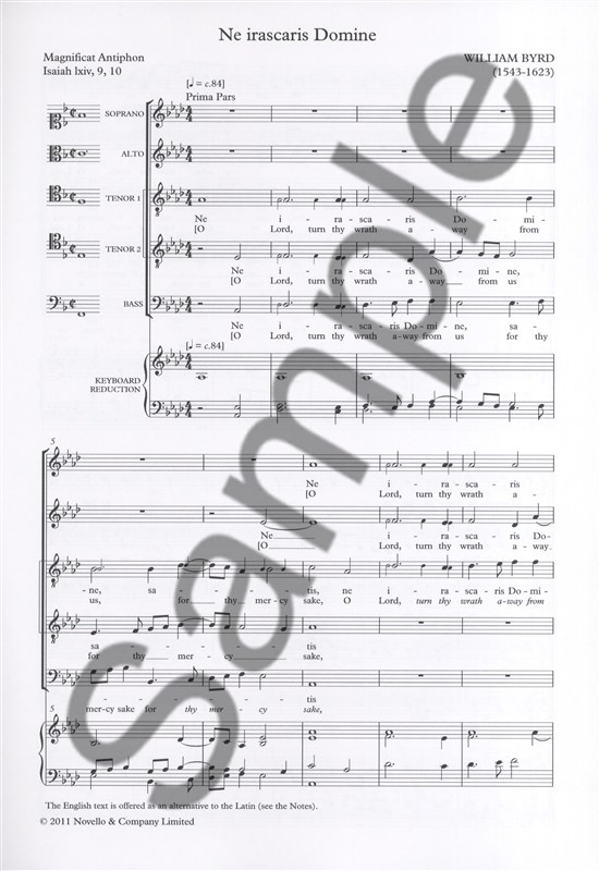 William Byrd: Ne Irascaris Domine/Civitas Sancti Tui (Tudor Anthems)