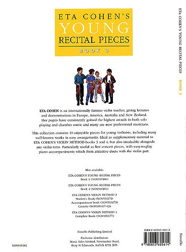 Eta Cohen: Young Recital Pieces - Book 3
