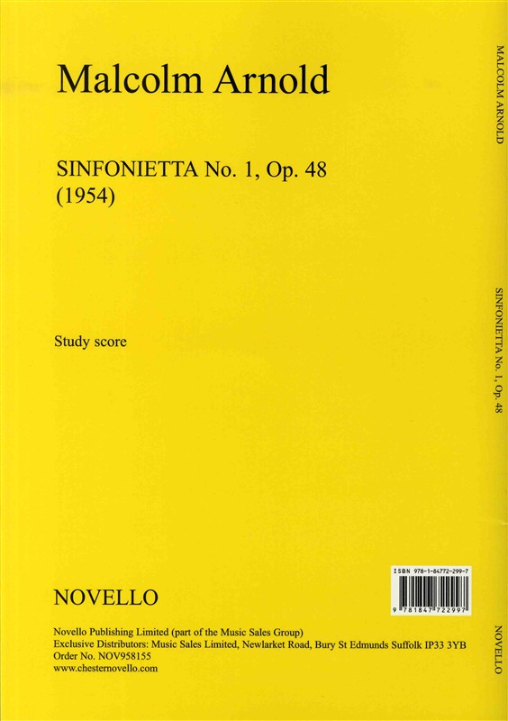 Malcolm Arnold: Sinfonietta No.1 Op.48