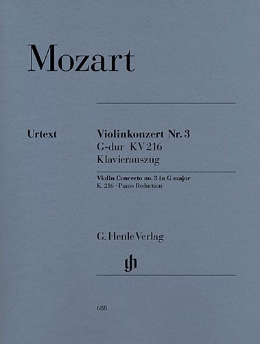 W.A. Mozart: Violin Concerto No.3 In G K.216 (Violin/Piano)