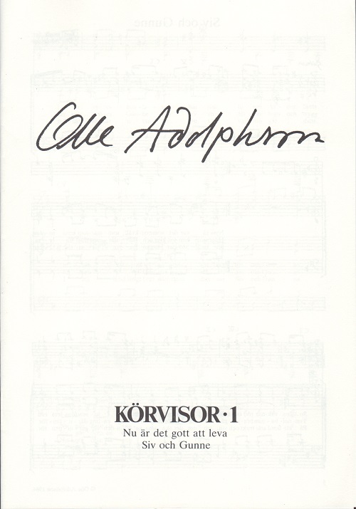Olle Adolphson: Krvisor 1 (SATB)