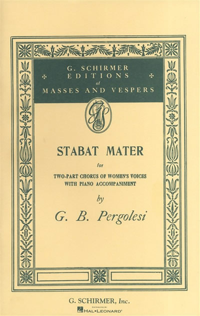 Giovanni Pergolesi: Stabat Mater (2-stämmig kör, Piano)