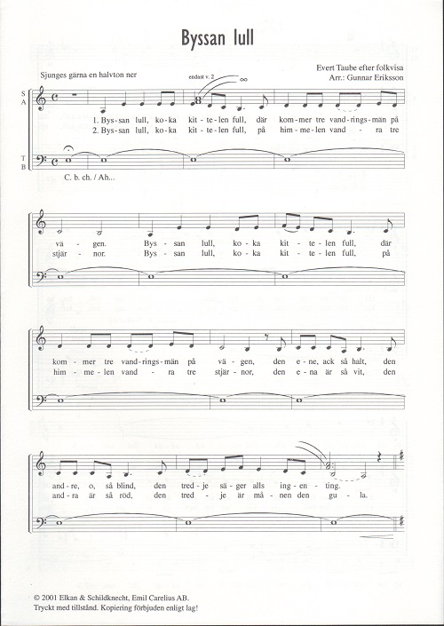 Byssan Lull (SATB)