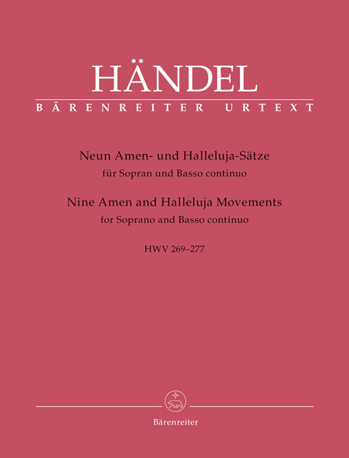 Georg Friedrich Hndel: Nine Amen and Halleluja Movements for Soprano and Basso