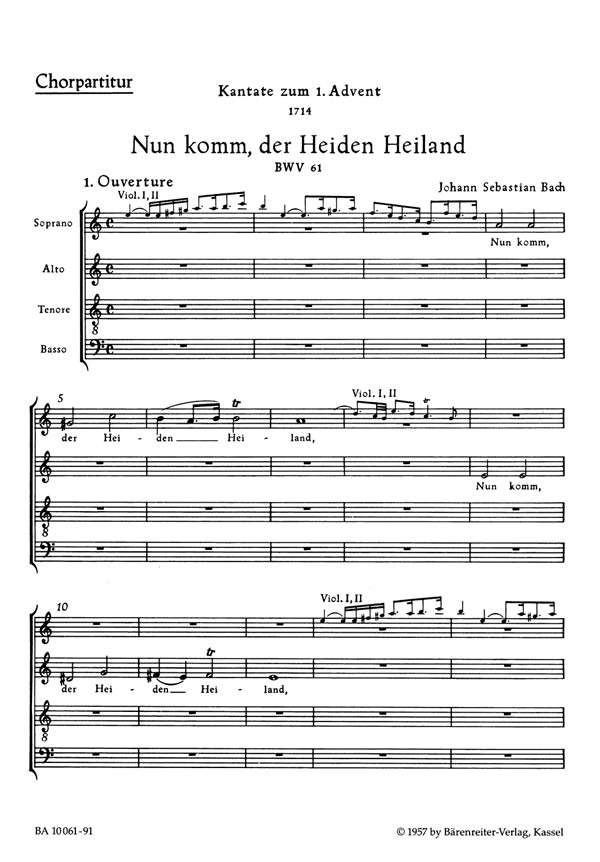 Johann Sebastian Bach: Nun komm, der Heiden Heiland