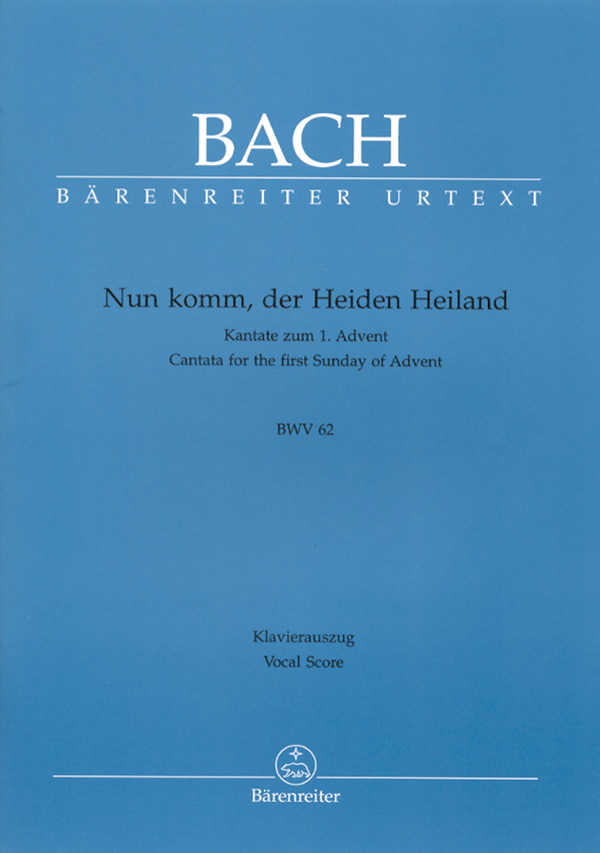 Johann Sebastian Bach: Nun komm, der Heiden Heiland (SATB, piano)