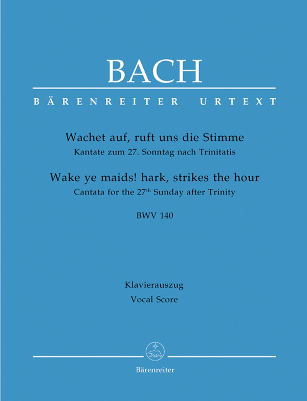 Johann Sebastian Bach: Wake ye maids! hark, strikes the hour, BWV 140 (SATB, pia