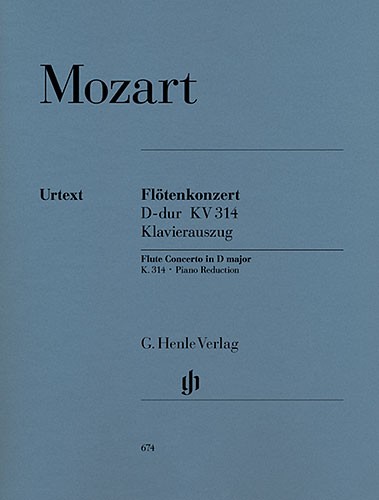 Wolfgang Amadeus Mozart: Concerto For Flute And Orchestra In D KV314 (Tvrfljt