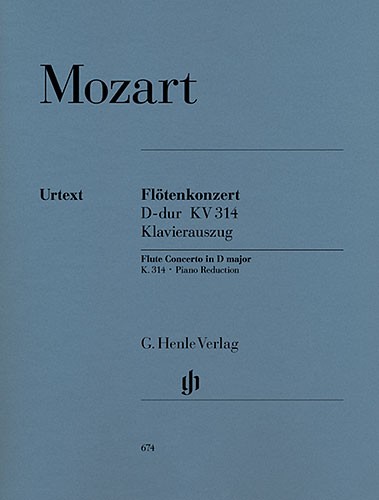 Wolfgang Amadeus Mozart: Concerto For Flute And Orchestra In D KV314 (Tvärflöjt