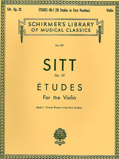 Hans Sitt: Etudes For Violin Op.32 Book 1 (First Position)