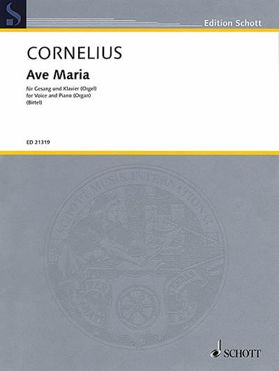 Peter Cornelius: Ave Maria (sång & piano)