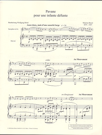Maurice Ravel: Pavane pour une infante défunte