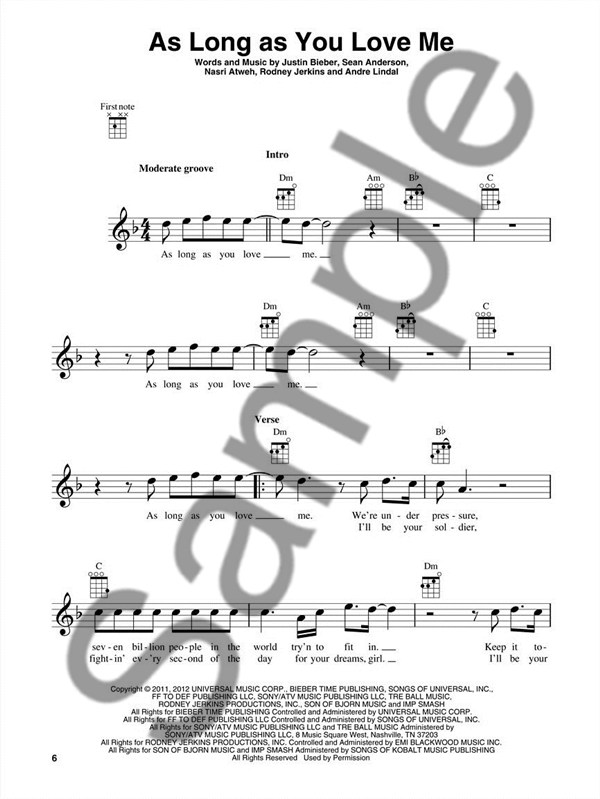 Justin Bieber For Ukulele