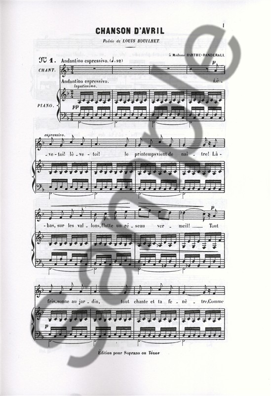 Georges Bizet: 20 Melodies (Chant Et Piano)
