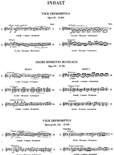 Franz Schubert: Impromptus And Moments Musicaux