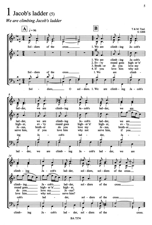 64 Spirituals a cappella (SATB)