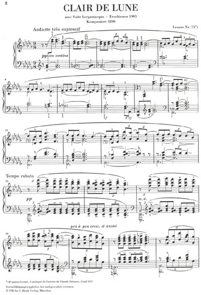 Claude Debussy: Clair De Lune