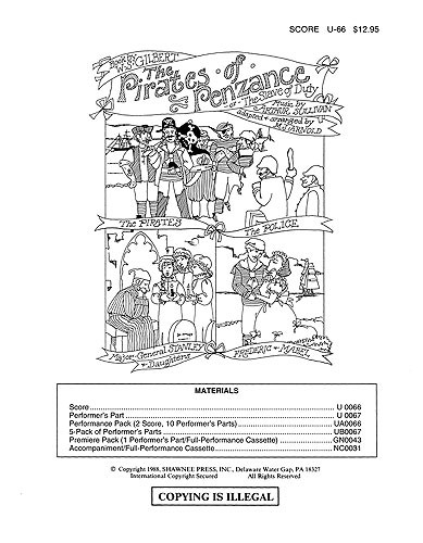 Gilbert And Sullivan: The Pirates Of Penzance - Performance Pack (2 Scores and 1