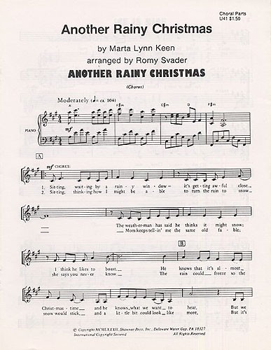 Another Rainy Christmas Choral Part