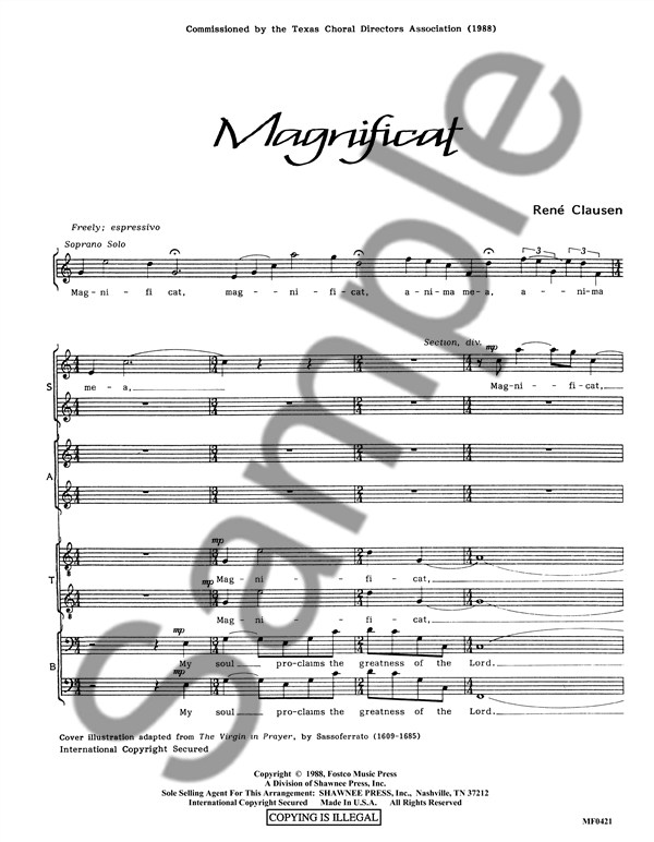 Ren Clausen: Magnificat - SSAATTBB