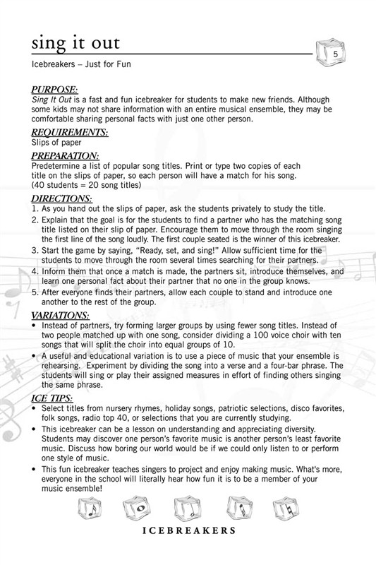 Valerie Lippoldt Mack: Icebreakers - 60 Fun Activities To Build A Better Choir