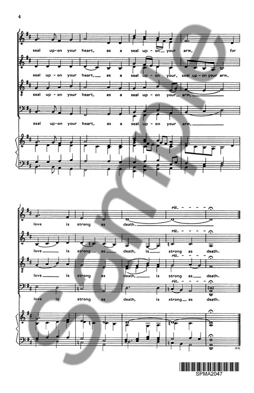 Rene Clausen: Set Me As A Seal (A New Creation) - SATB