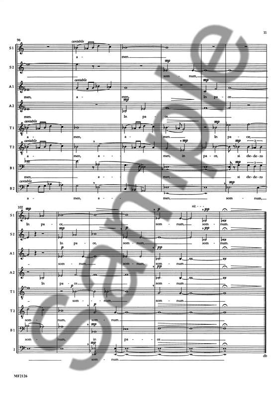 In Pace (Arr. Rene Clausen) - SSAATTBB