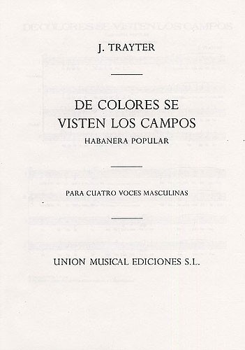 Trayter De Colores Se Visten Los Campos Satb