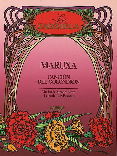 Vives Cancion Del Golondron From Maruxa Voice/piano