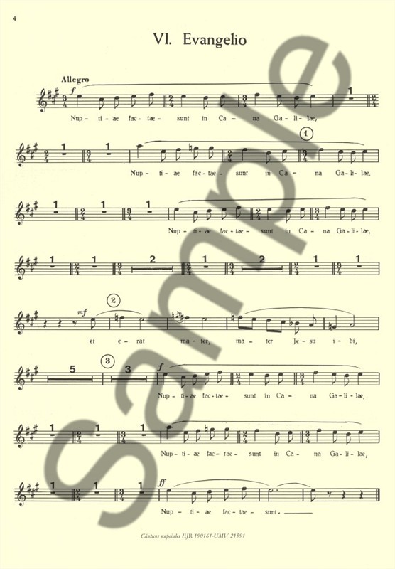 Joaquin Rodrigo: Canticos Nupciales Para Tres Sopranos Y Organo