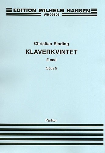 Christian Sinding: Quintet Op.5 (Score/Parts)