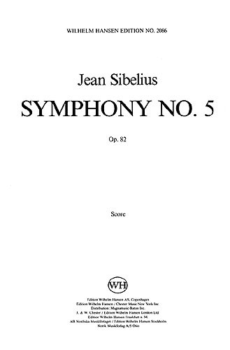 Jean Sibelius: Symphony No.5 Op.82 (Score)