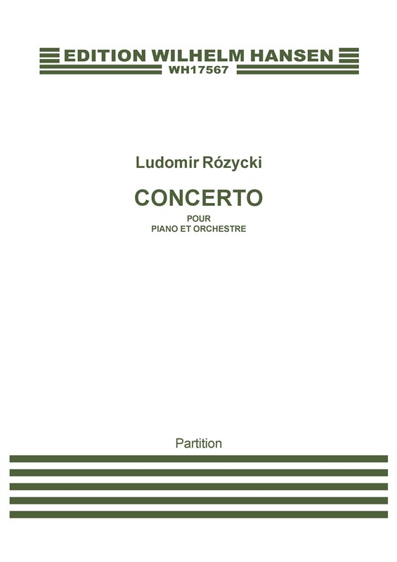 Ludomir Rzycki: Concerto Pour Piano (Score)