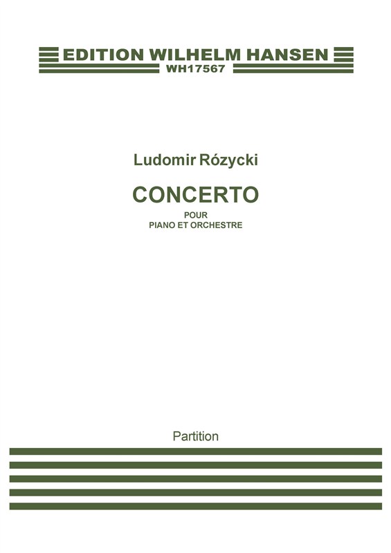 Ludomir Rózycki: Concerto Pour Piano (Score)
