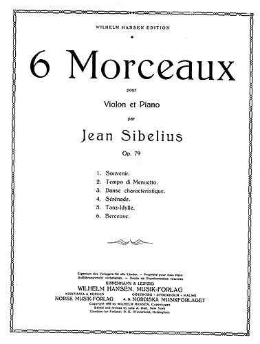 Jean Sibelius: Six Pieces Op.79 No.6 - Berceuse