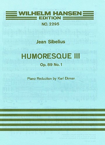 Jean Sibelius: Humoresque No.3 Op.89a (Violin/Piano)