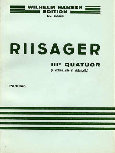 Knudge Riisager: String Quartet No.3 (Miniature Score)