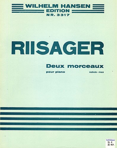 Knudge Riisager: Two Morceaux For Piano