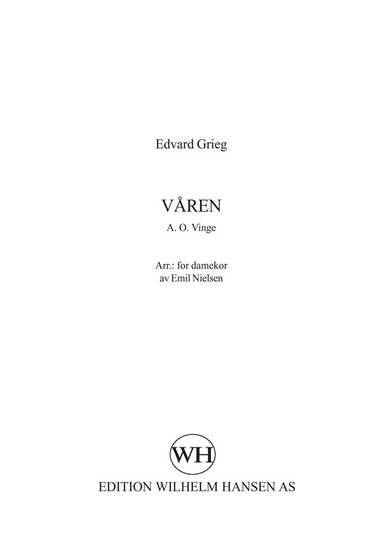 Edvard Grieg: Våren