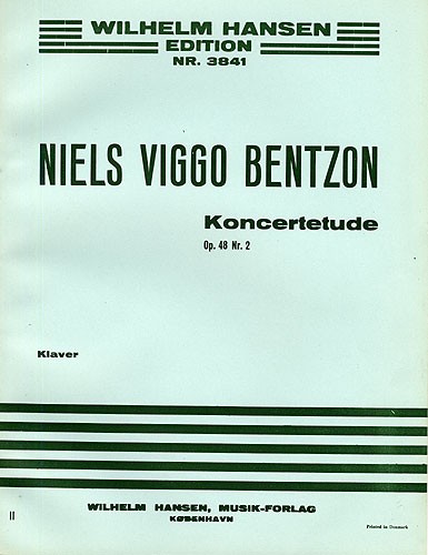 Niels Viggo Bentzon: Concert Etude For Piano Op.48 No.2