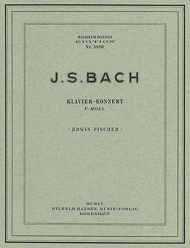 JS Bach: Piano Concerto In F Minor (Two Pianos)