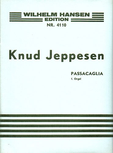 Knud Jeppesen: Passacaglia For Organ