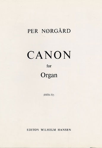 Per Nrgrd: Canon For Organ
