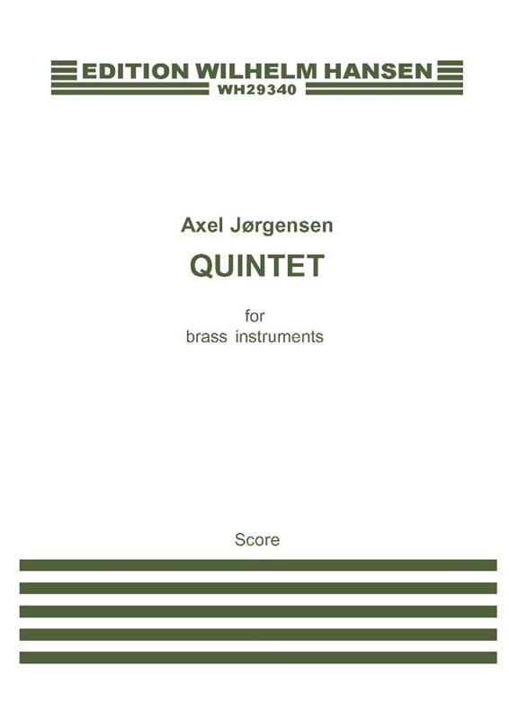 Axel Jrgensen: Quintet For Brass Instruments (Score)