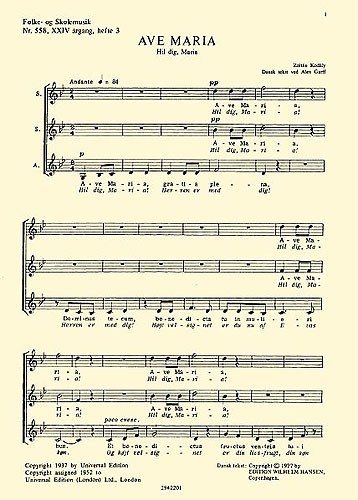 Zoltan Kodaly: Ave Maria